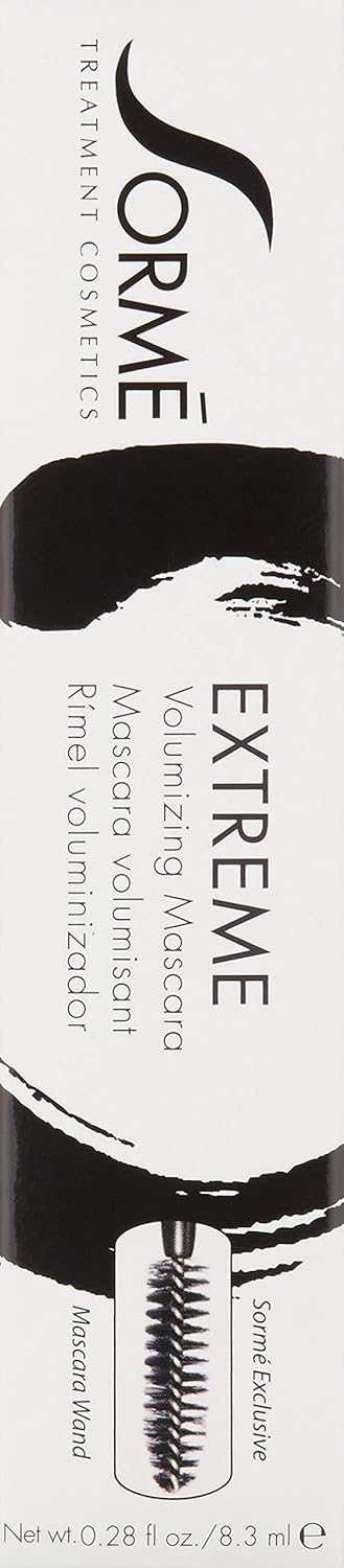 Sorme Cosmetics Extreme Volumizing Mascara - Intense Black Formula | 0.28 Ounce
