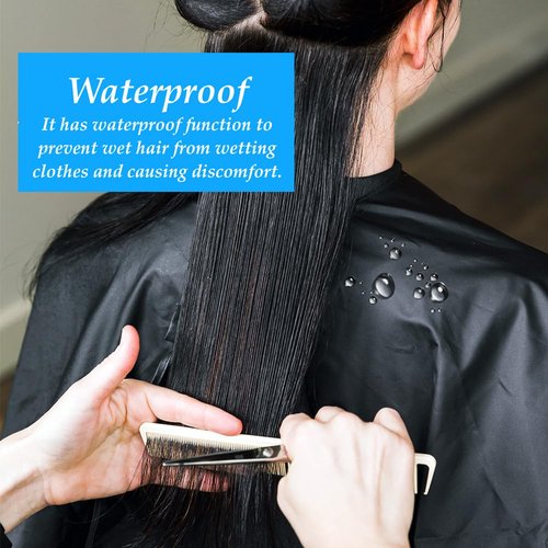 4 PACK Hair Salon Capes with Snap Closure Waterproof Hairdressing Styling Hair Cutting Coloring Nylon Cape with Brush for Barber Hairdressers