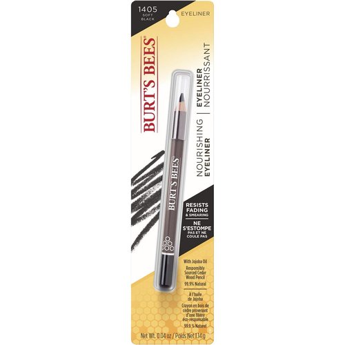 Burt's Bees Nourishing Eyeliner - Soft Black, 0.04 Ounce for Smooth Application