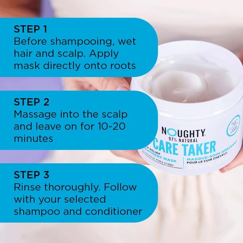 Noughty Scalp Relief Treatment Mask - 97% Natural Formula with Oatmeal & Black Coffee Extract | 10 fl. oz.