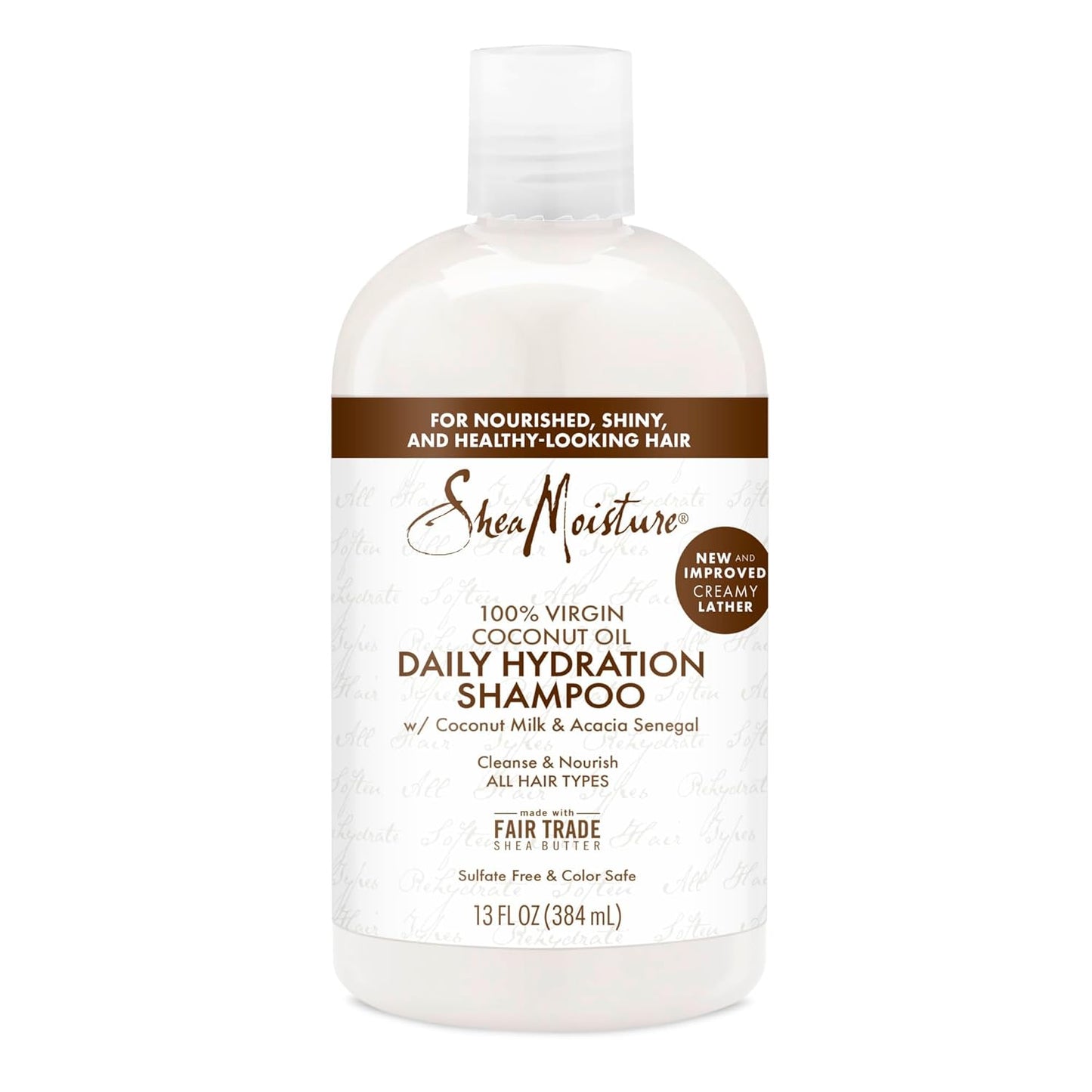 Shea Moisture Daily Hydration Shampoo - Nourishing Formula with 100% Virgin Coconut Oil | 384 ml