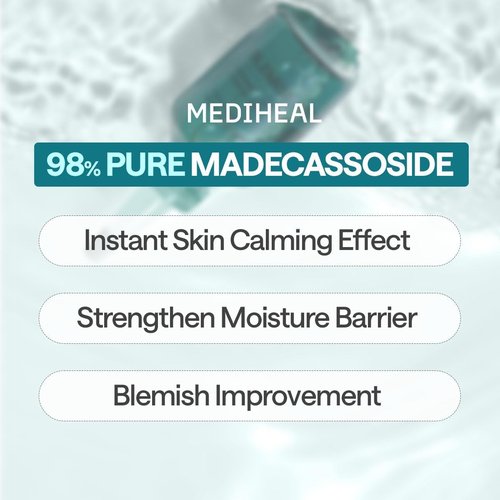 Mediheal Essential Face Mask - Madecassoside Blemish Repair | 10 Pcs, Soothing & Hydrating Vegan Formula