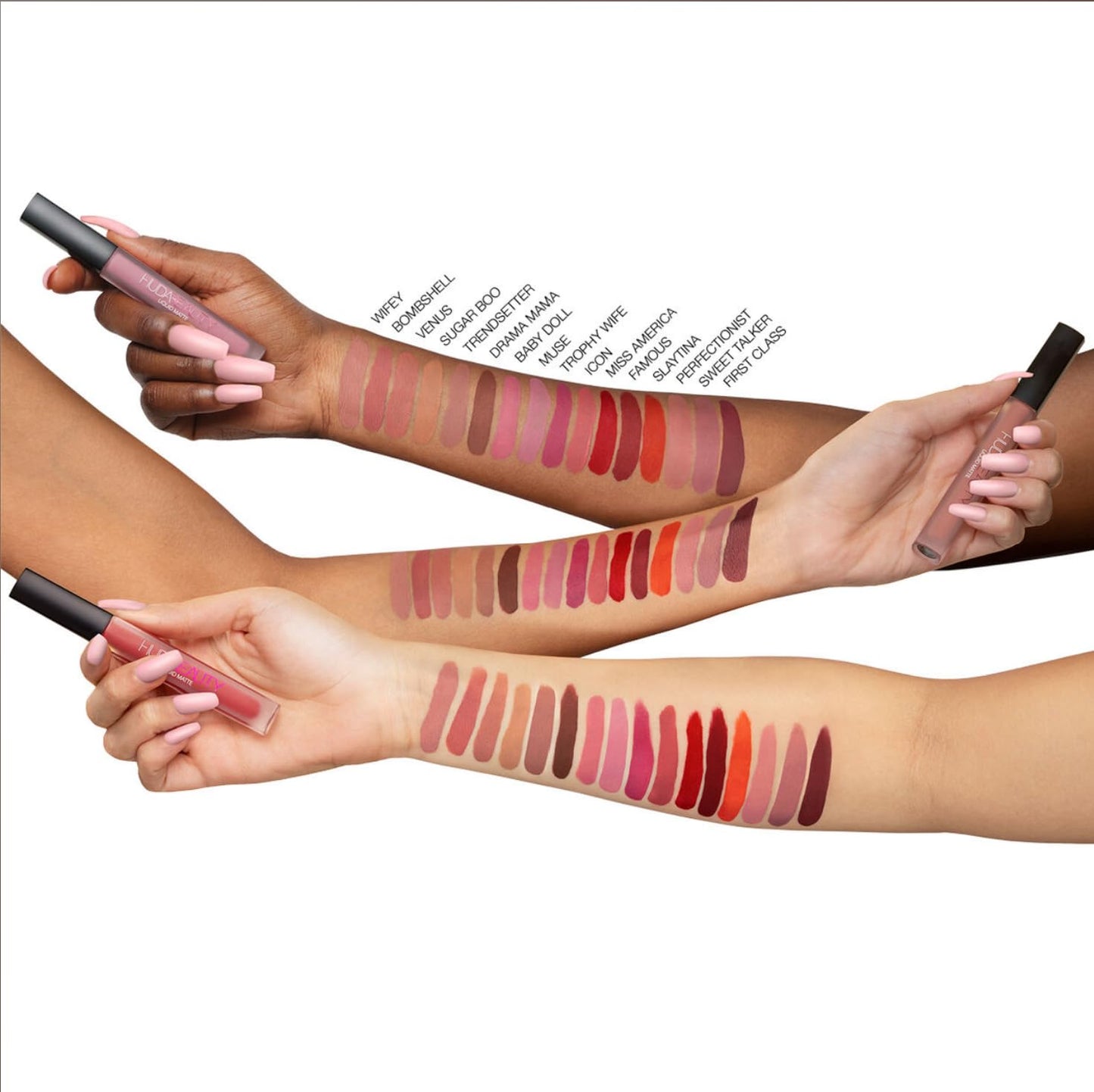 HUDA BEAUTY Liquid Matte Ultra-Comfort Transfer-proof Lipstick Trendsetter