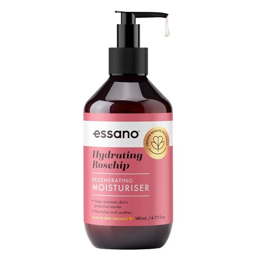 Essano Rosehip Facial Moisturiser - Regenerating Formula for Hydrated Skin | 140ml (4.7 oz)