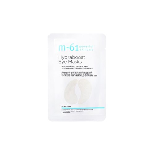 M-61 Hydraboost Eye Masks - Hydrogel Under Eye Patches with Hyaluronic Acid & Peptides for Puffiness Relief | 6 Pairs