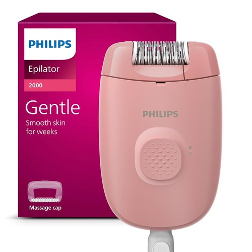 Philips Epilator Series 2000 - Corded Hair Removal Device for Women | Ideal for Legs and Body, Model BRE227/00
