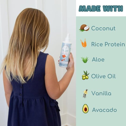 LANE & CO. Conditioning Detangler Spray for Kids - Vegan Leave-In Conditioner for Smoothing & Detangling | 8 oz. Bottle