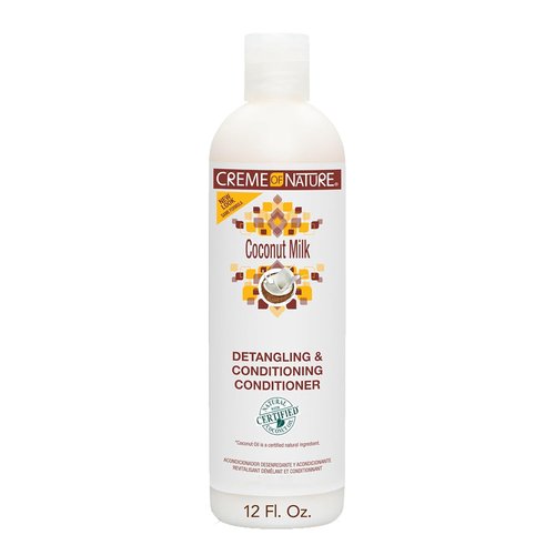Creme of Nature Coconut Milk Shampoo - Moisture-Rich Detangling & Conditioning for Curly Hair | 12 oz