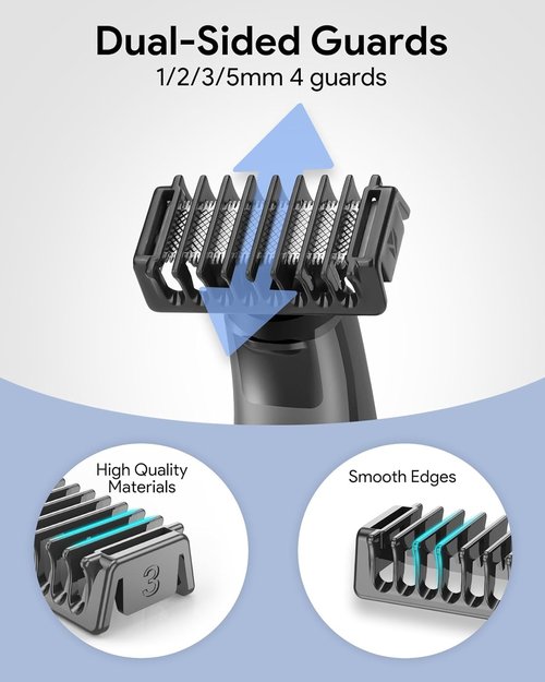 Guide Guards with Stand by O Blade - Premium Skin & Body Combs Replacement Set (6PC + Stand)