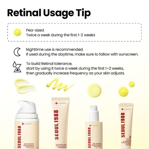 K-SECRET SEOUL 1988 Retinal Advanced Shot – Formulated with 22,275 Spicules and Advanced Retinal Liposome 12% | Fine Lines and Skin Texture Care Serum | Korean Skincare, 15ml / 0.51 fl oz