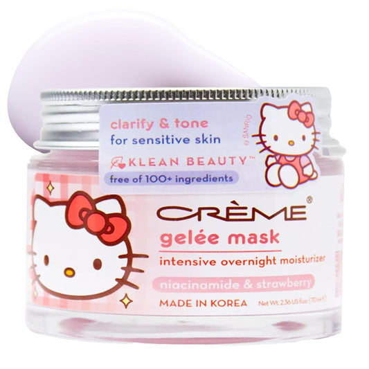 The Crème Shop Hello Kitty Gelée Mask - Klean Beauty Hydrating Formula for Glowing Skin
