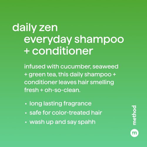 Method Daily Shampoo - Daily Zen Formula for Healthy Hair | 3.4oz Size