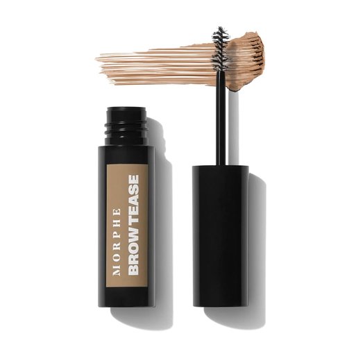 Morphe Brow Tease Eyebrow Gel Mousse - Volumizing Gel with Natural Bamboo Fibers & Coffee Seed Oil - Macadamia (0.16 fl oz)