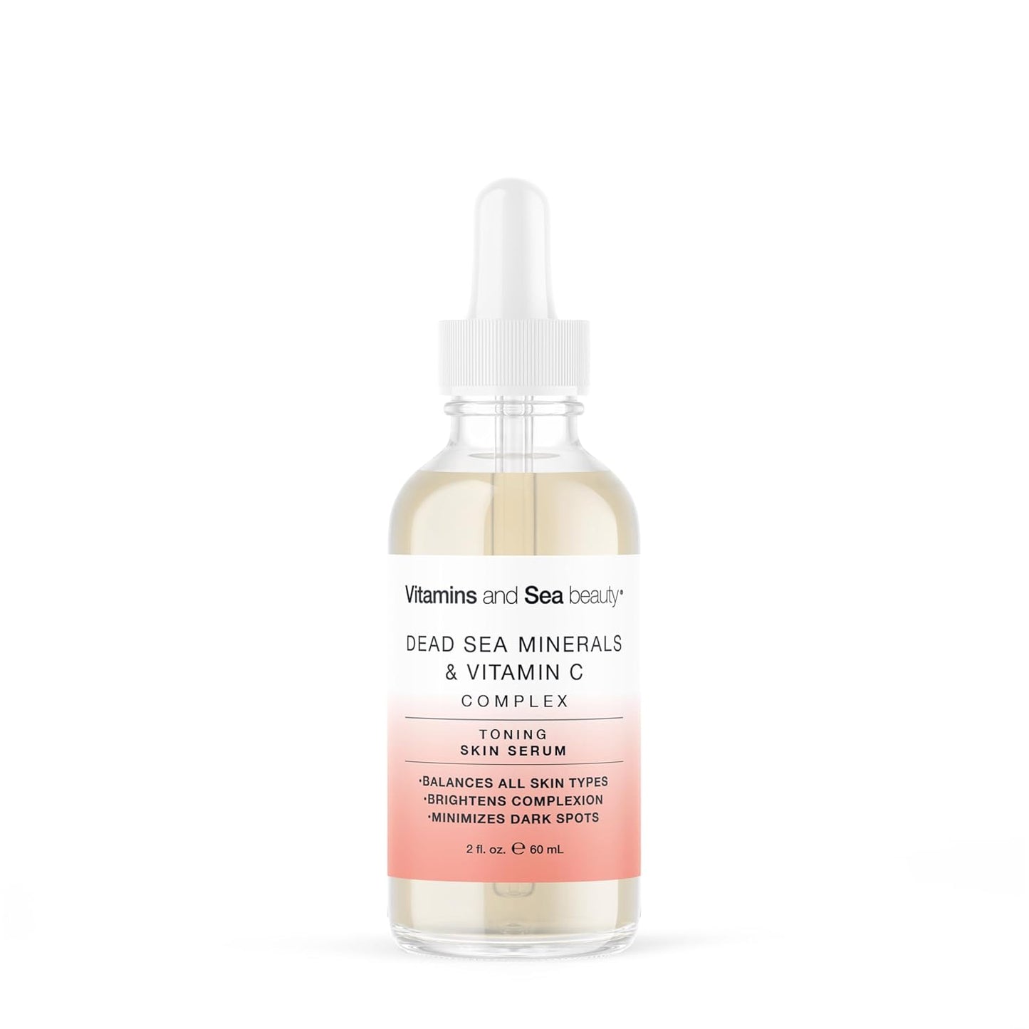 Skiennix Toning Skin Serum - Brightening Vitamin C Complex & Dead Sea Minerals | Vegan, Paraben-Free - 2 fl oz