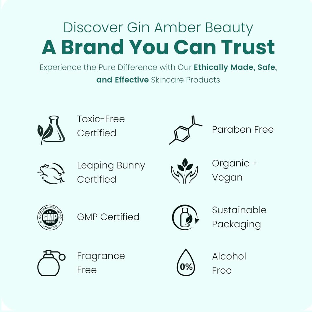 Gin Amber Beauty Derma roller (0.25mm) - 192 Real Individual Needles, Microdermabrasion Device for Skin Care, Serum Absorption with Microneedling, Safe and Painless Revitalizer Tool, Hygienic Case