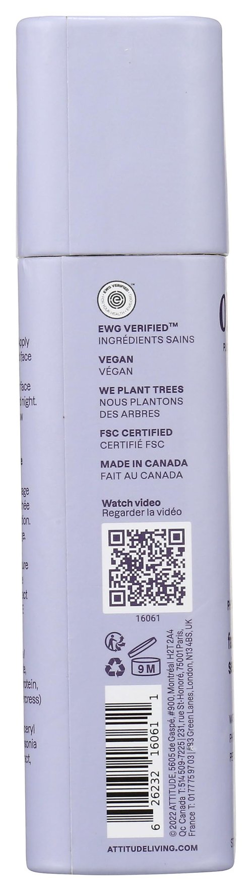 ATTITUDE Oceanly Face Serum Bar, EWG Verified, Plastic-free, Plant and Mineral-Based Ingredients, Vegan and Cruelty-free Beauty Products,