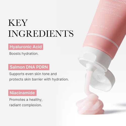 Medicube Salmon DNA PDRN Pink Hyaluronic Moisturizing Cream - Blemish Relief & Hydration | Restores Elasticity & Glow | 50ml / 1.69 fl. oz.