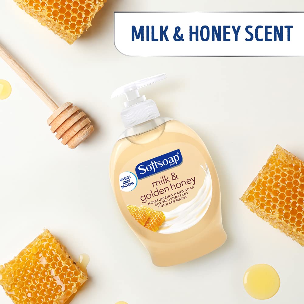 Softsoap Moisturizing Liquid Hand Soap - Milk and Honey Scent | 7.5 Fl Oz, Pack of 6