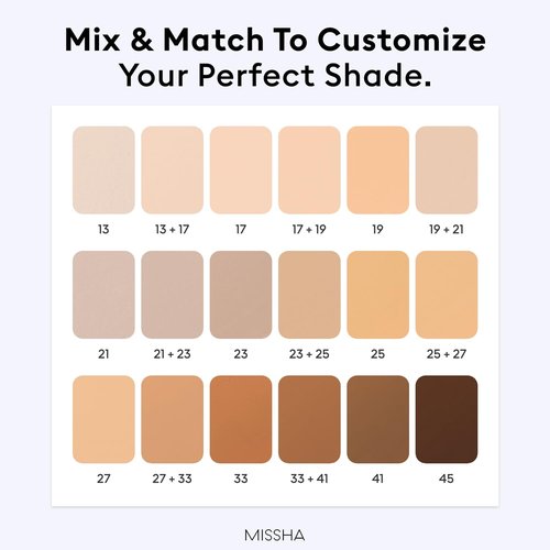 MISSHA M PERFECT COVER SERUM BB CREAM No.33 Tan -Tan with Warm Undertone, Skin Tint, Tinted Moisturizer, Skin Care Foundation Makeup, Korean Makeup, 1.18 Fl oz