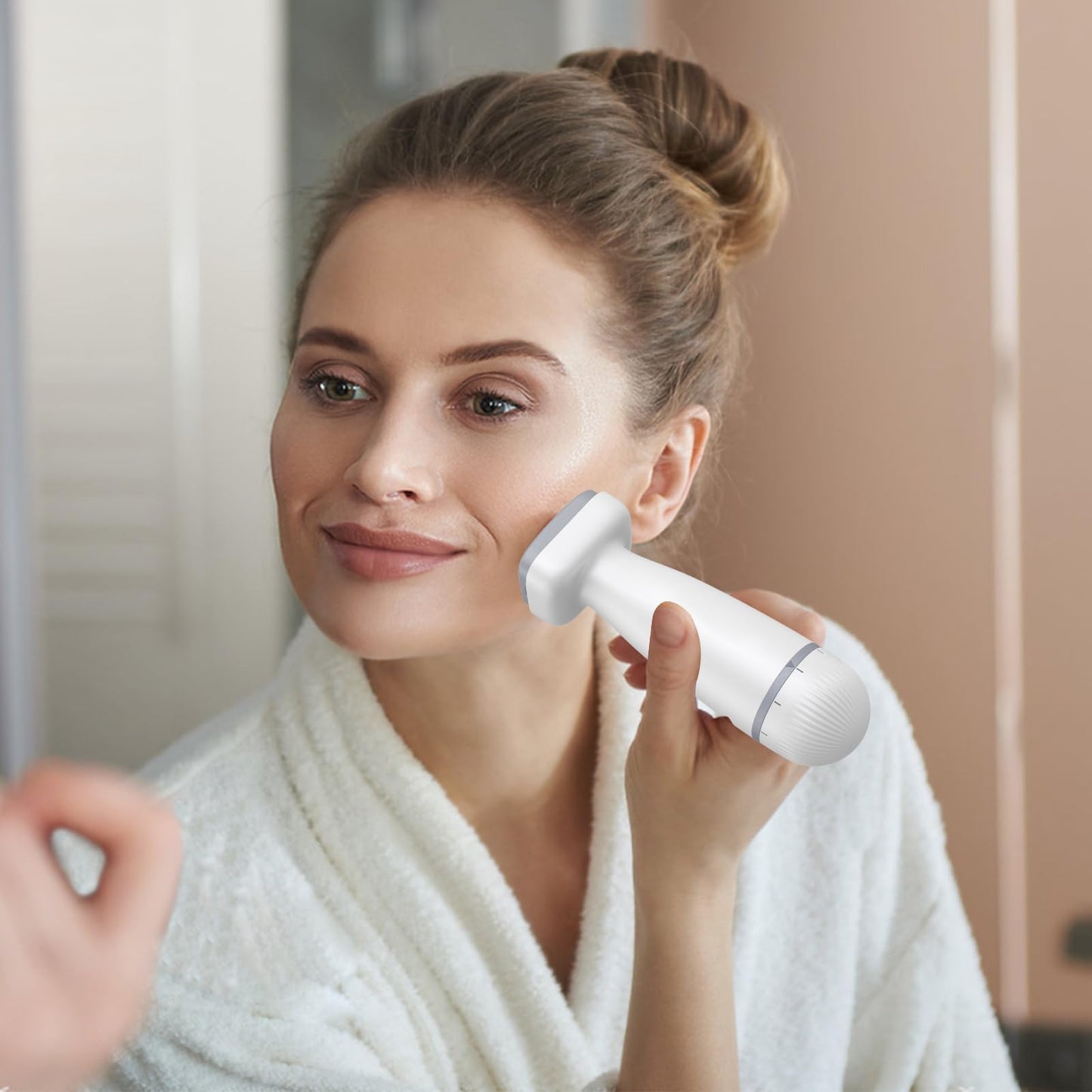 Titanium Derma Stamp Roller,Professional Microneedling Stamp pen for Beard Face Body 0.25 mm, DermaStamp for Home Use