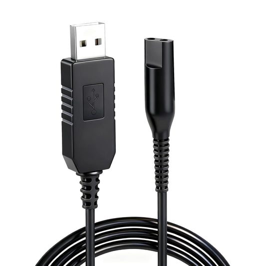 Braun 12V Charging Cord - Replacement Cable for Electric Shaver Series S1-S9 | Compatible with Models 340, 3040s, 390cc, 720, 790cc