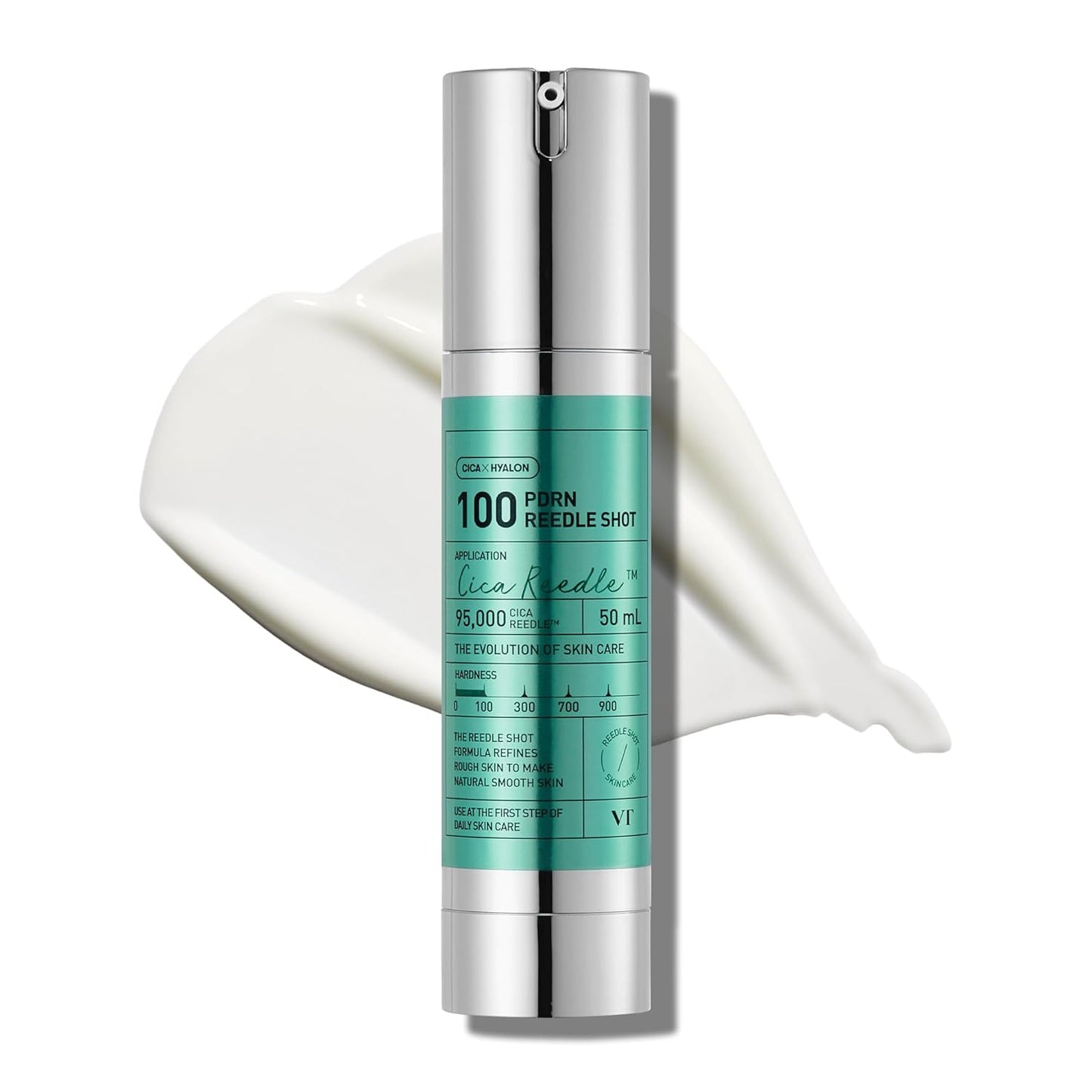 VT COSMETICS PDRN Reedle Shot 100 Serum - Vegan Microneedling Formula with Centella Asiatica | 1.69 fl oz (50ml)