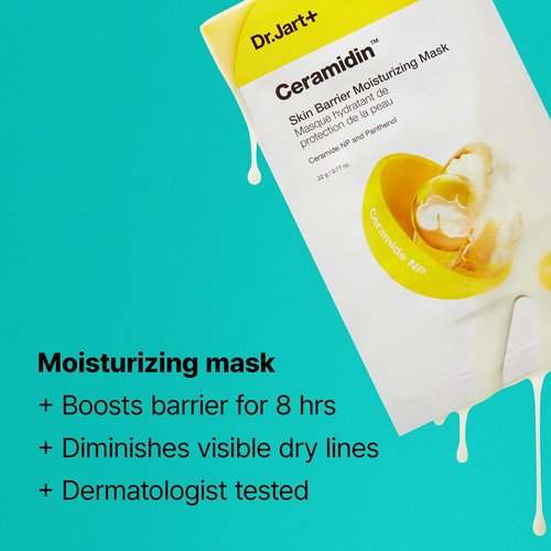 Dr.Jart+ Ceramidin Face Mask - Moisturizing Sheet Mask for Skin Barrier Repair | Korean Skincare