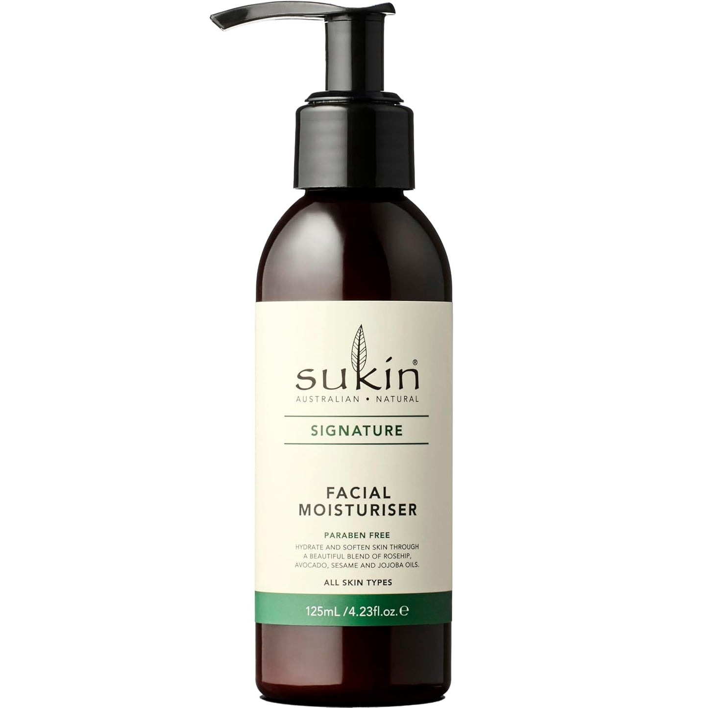 Sukin Facial Moisturizer - Hydrating Face Cream with Wheat Germ & Vitamin E | 4.23 Fl Oz for Nourished Skin