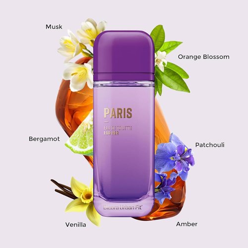 Dicora Urban Fit Paris Perfume for Women - Floral & Warm Notes of Orange Blossom, Amber & Vanilla - 5.07 oz EDT Spray