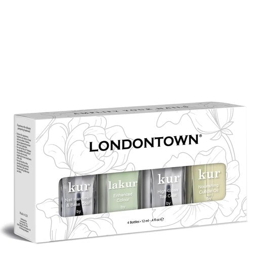 LONDONTOWN All The Sage Mani Set - Nourishing Nail Polish & Cuticle Oil | Lichen (White Sage Green) 0.40fl oz