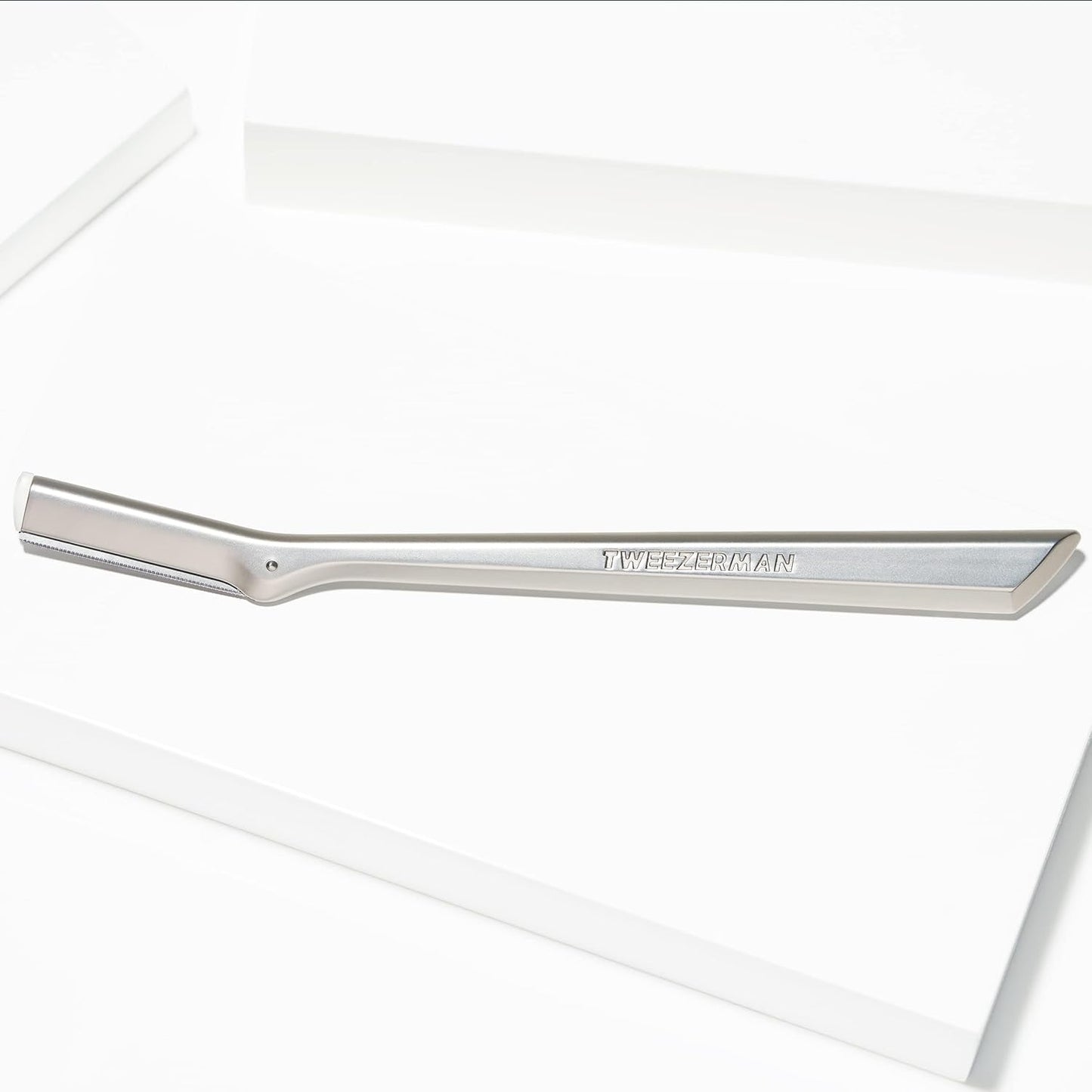 Tweezerman Stainless Steel Facial Razor - Precision Grooming Tool for Smooth Skin