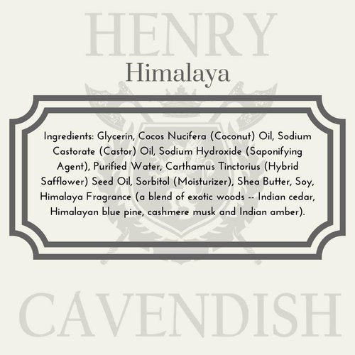 Henry Cavendish Himalaya Shaving Soap - All-Natural Shea Butter & Coconut Oil | 4 oz Long-Lasting Puck