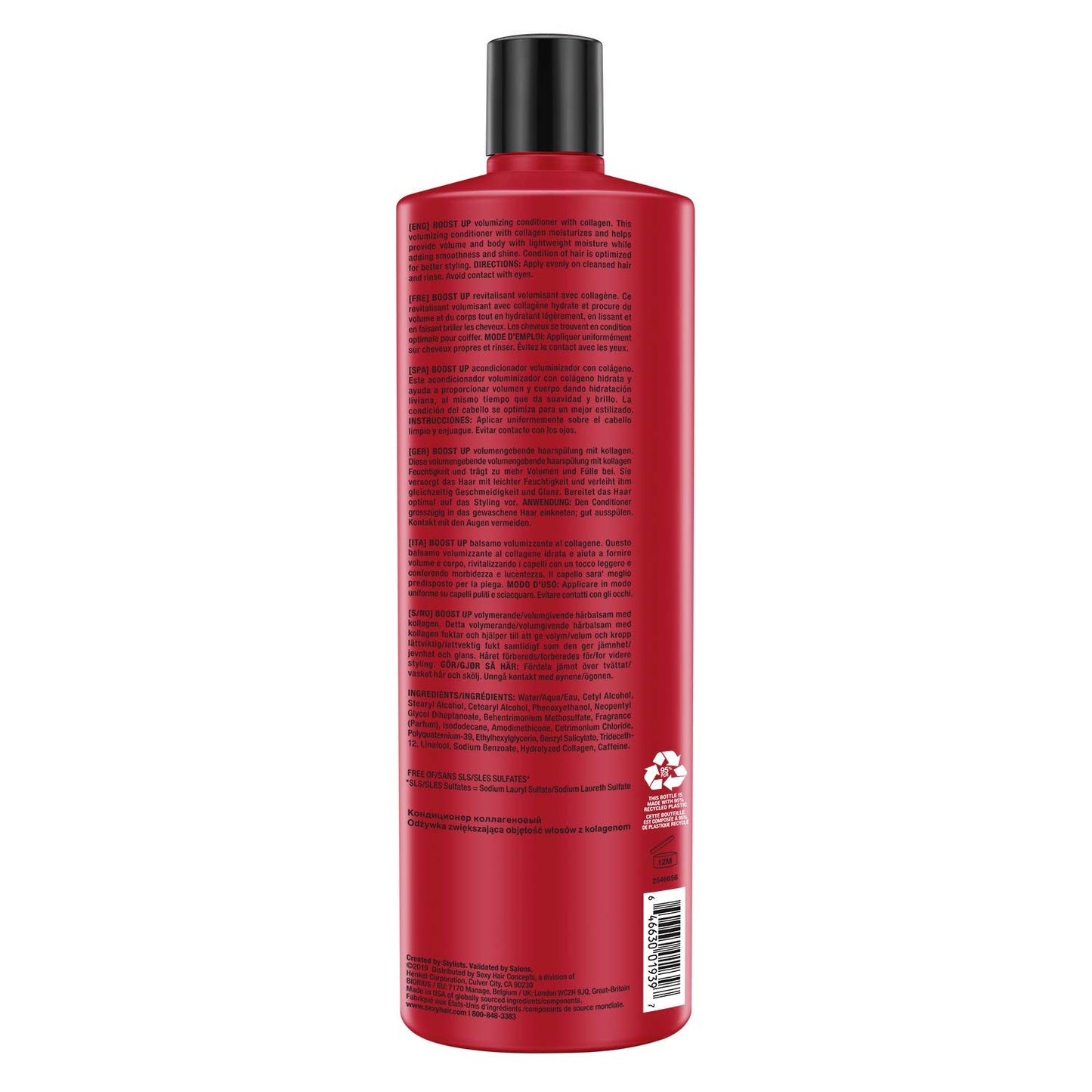 SexyHair Big Boost Up Volumizing Shampoo & Conditioner - 20% More Volume | Sulfate Free for All Hair Types