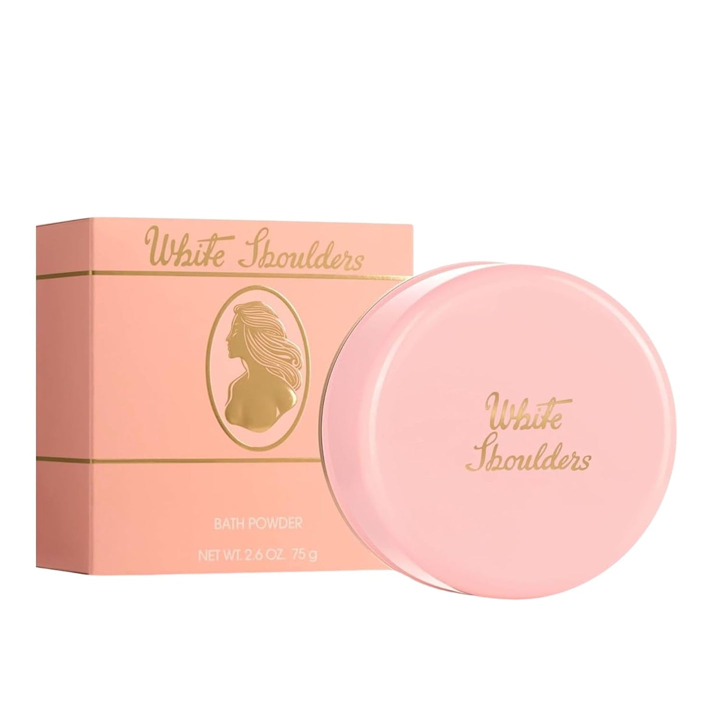 White Shoulders by Evyan Bath Powder for Women - 2.6 Oz | Luxurious Fragrance & Soft Skin