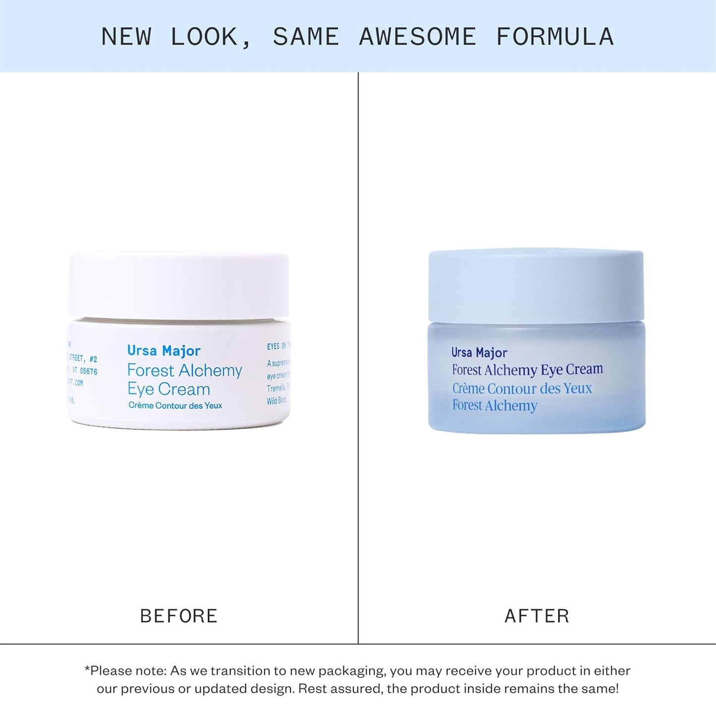 Ursa Major Forest Alchemy Eye Cream - Natural Under-Eye Moisturizer for Dark Circles & Fine Lines | 0.50 oz