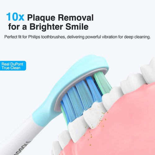 Philips Sonicare Replacement Toothbrush Heads - C3 & A3 Compatible | 12 Pack for Superior Clean