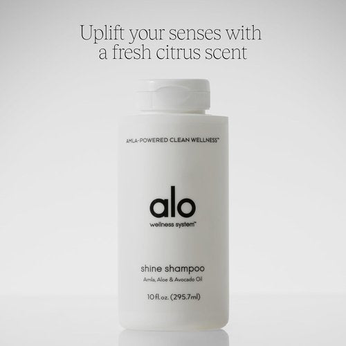 Alo Shine Shampoo - Sulfate-Free Formula for Smooth, Frizz-Free Hair | Botanical Oils & Grapefruit Scent | 10 fl. Oz