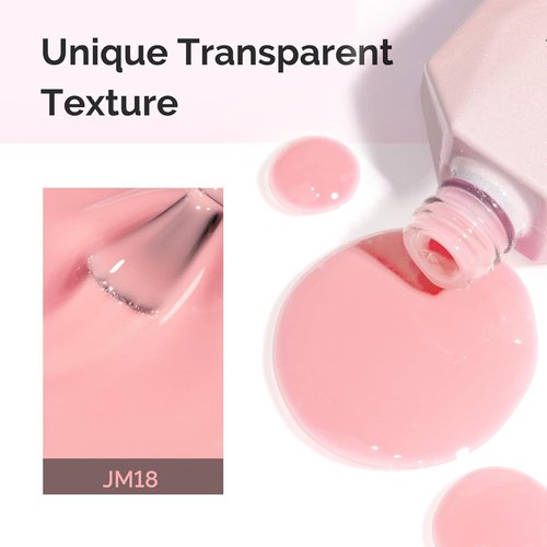 MelodySusie Gel Nail Polish - Rose Pink Milky Soak Off UV LED Light Cure | 0.5 Fl. Oz for DIY Nail Art