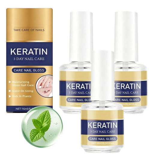 Skiennix Keratin Nail Care Oil - 2026 Moisturizing Cuticle Treatment for Dry & Brittle Nails | 3-Pack
