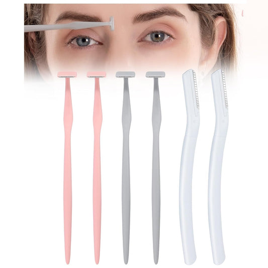 Skiennix Eyebrow Razors Set - Japanese Blades for Exfoliating Peach Fuzz | Small Face Razors for Men & Women