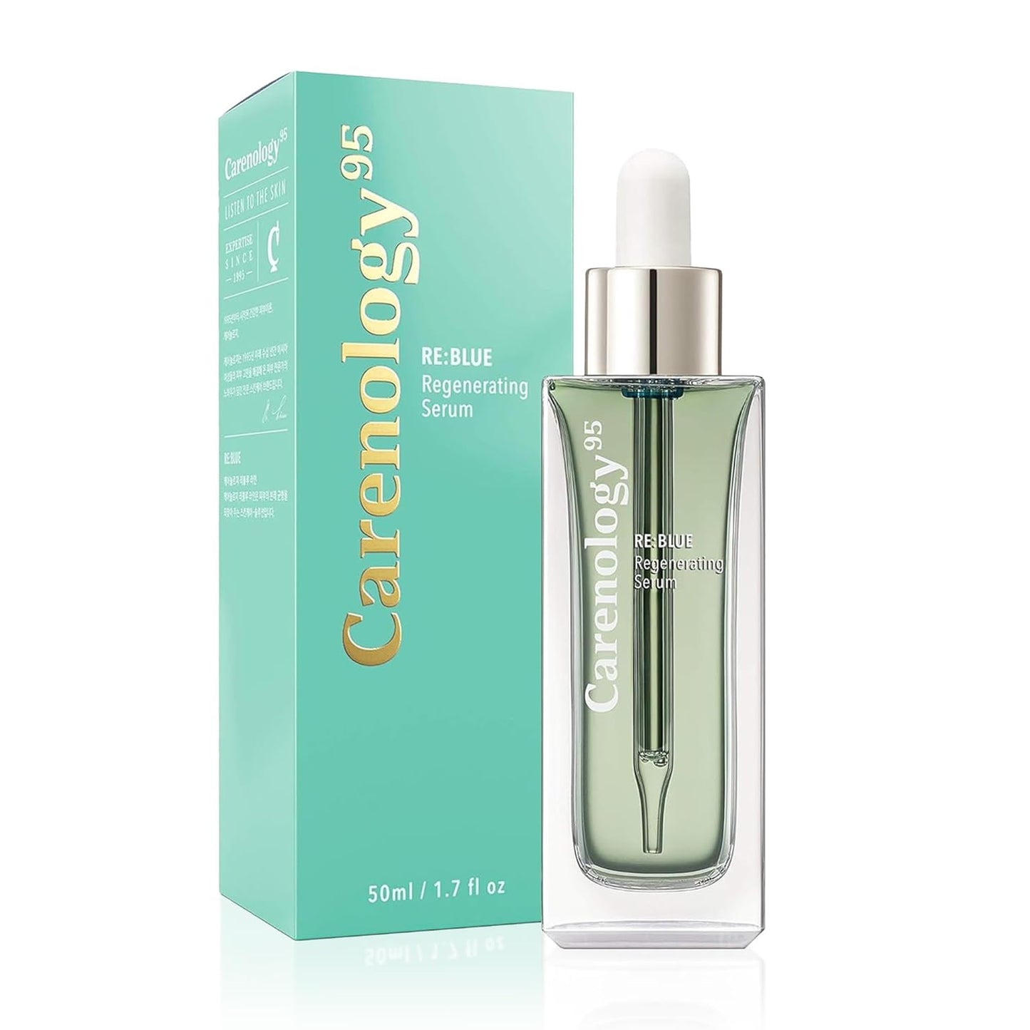 Carenology 95 RE Blue Regenerating Serum - 1.7 FL OZ | Revitalize and Restore Skin