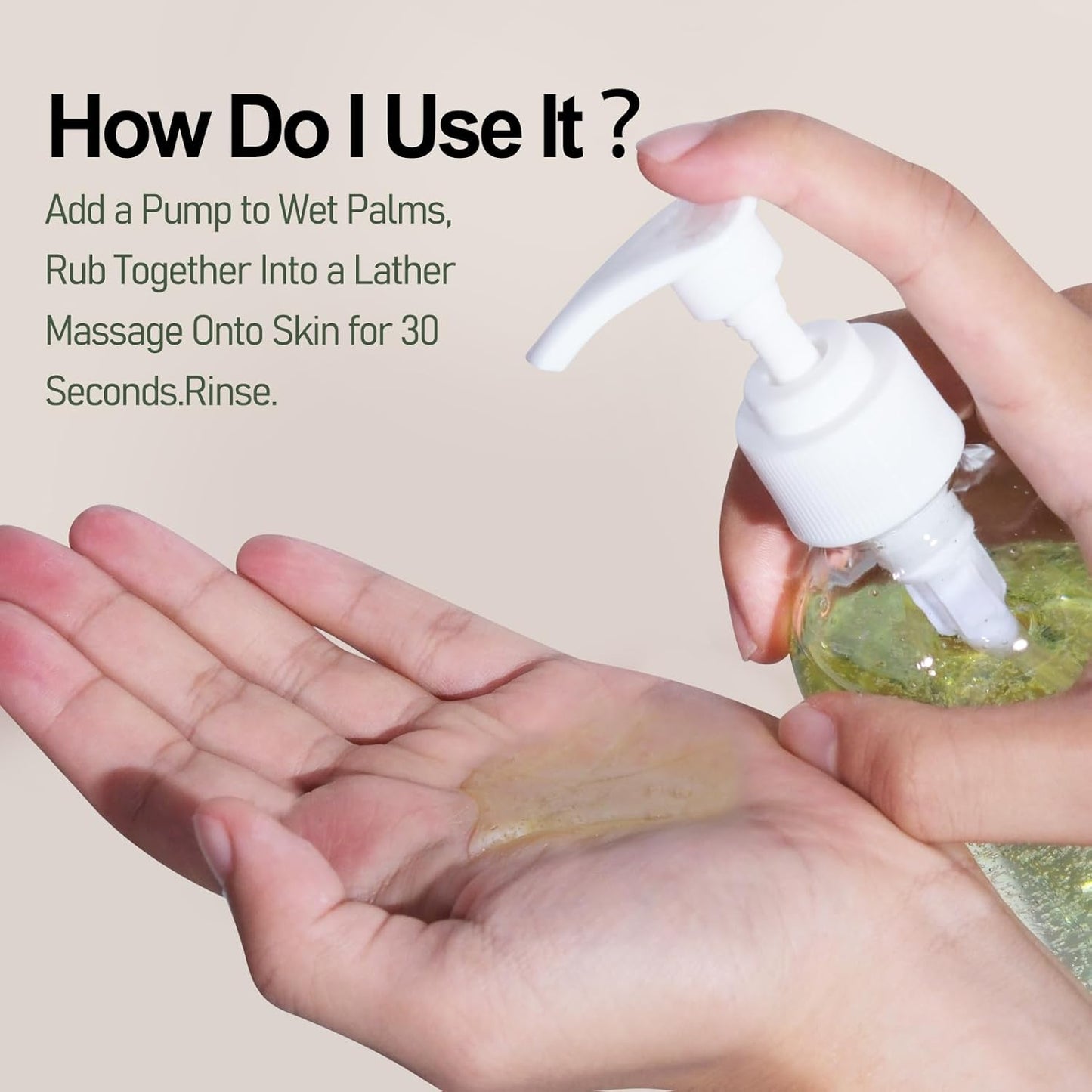 Skiennix Green Tea Face Wash - Hydrating Facial Cleanser with Vitamins A, C, E & Kale Extract | 237ML/8 oz