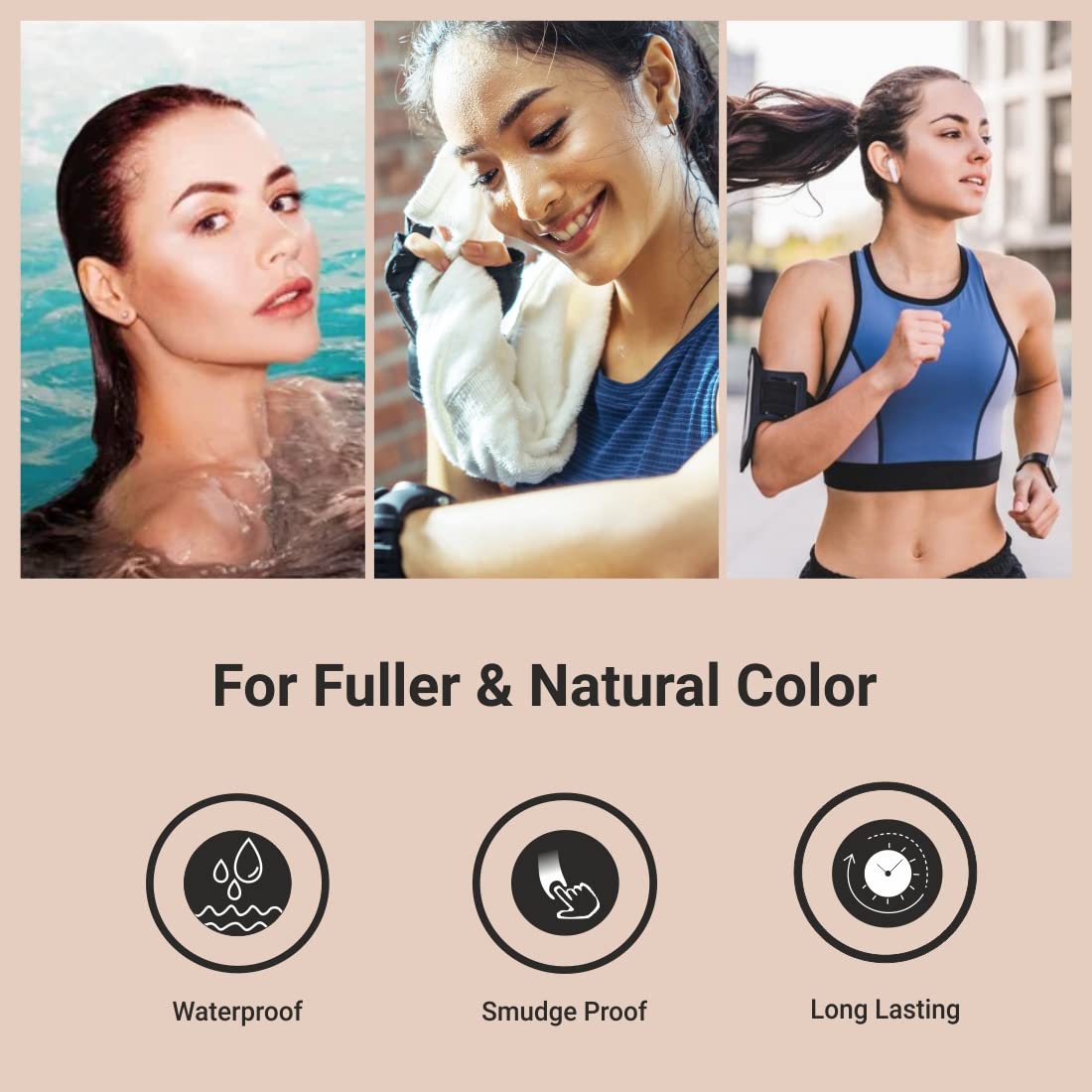 MinaiBrow Dark Brown Natural Spot Coloring Brow Tinting Powder with Duo Angled Brush, Permanent, Plant-based, Vegan, Cruelty-free Hair Color, 1.0582 Ounce