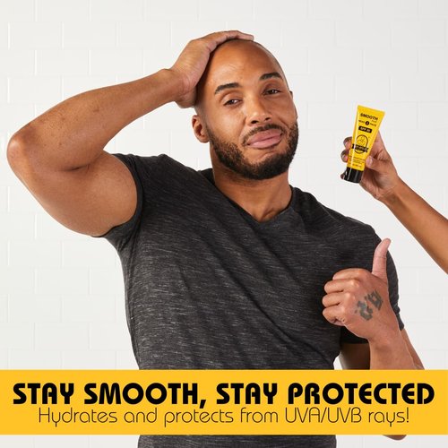 Bee Bald Smooth Plus Head & Face Moisturizer - SPF 30 Sunscreen Lotion for Hydration & Protection | 1.7 Fl Oz