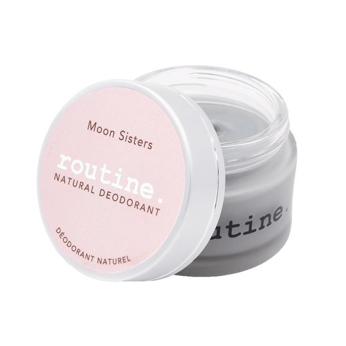 Routine Natural Deodorant - Aluminum Free, Cream Jar Formula | Moon Sisters Scented with Rose, Neroli, Lavender & Vetiver (2 Oz)