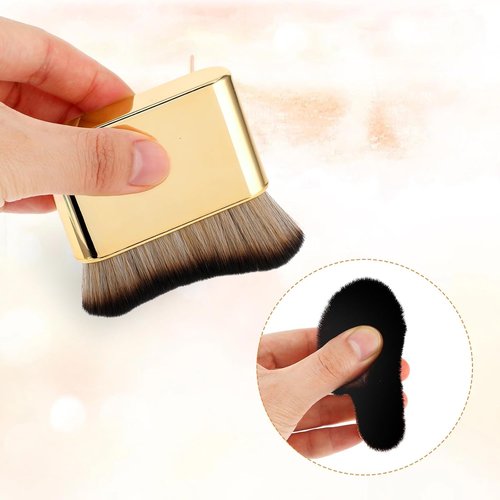Divina Vitae Self Tan Brush - Soft Portable Body Makeup Brush for Flawless Tanning (Gold)