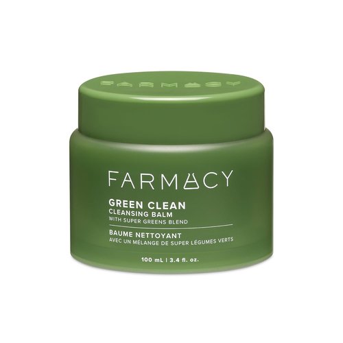 Farmacy Green Clean Makeup Remover Balm - Waterproof Oil Cleanser for Face | Hydrates & Softens Skin (100ml)