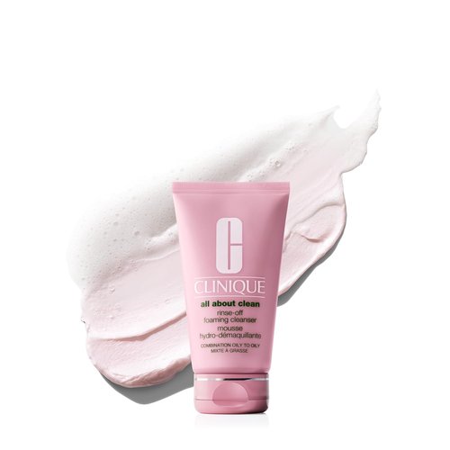 Clinique All About Clean Foaming Face Wash - Hydrating Cleanser With Hyaluronic Acid & Glycerin For Oily Skin