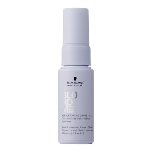 BLONDME Blonde Wonders Leave-In Toning Drops - Eliminate Brassy Yellow Tones | Ice, 1.0 Fl Oz | Color Depositing Treatment for Cool Blonde or Gray Hair