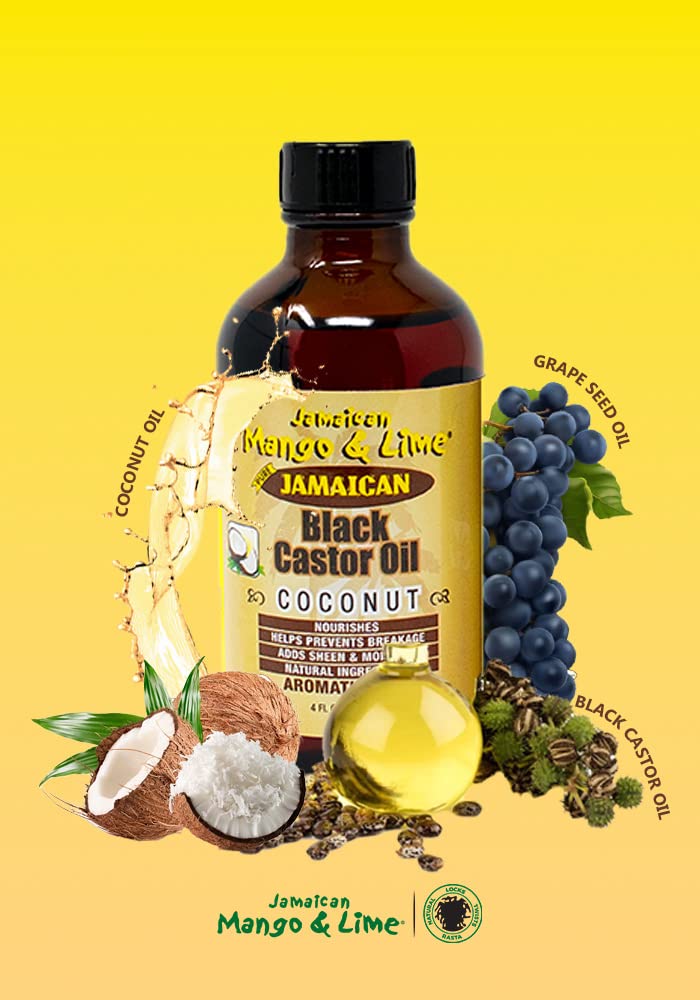 Jamaican Mango Black Castor Oil, Coconut, 4 Ounce